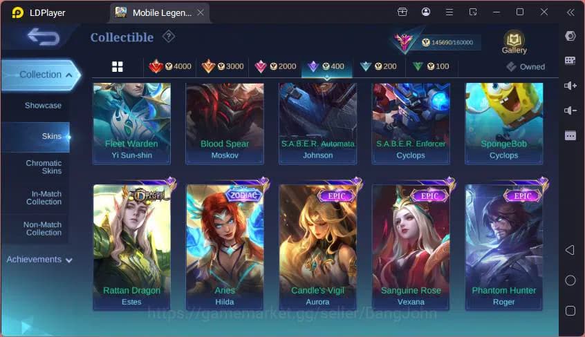 Mobile Legends: Bang Bang Accounts GLOBAL|Hero 132|Skin 467|Legend Alucard+Franco,ASP image 20