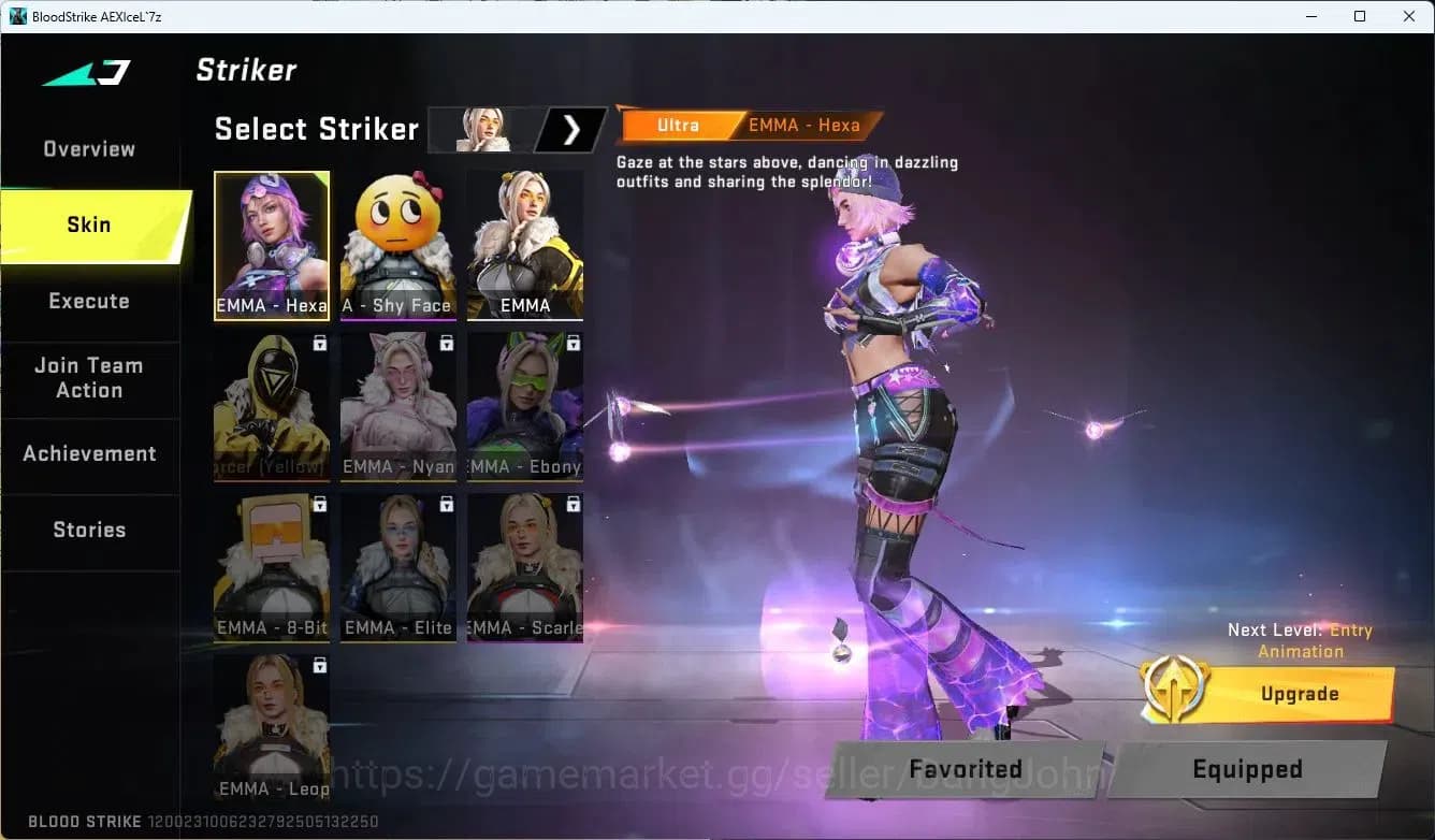 Blood Strike Accounts ASIA|ULTRA,QBZ95,AUG,M4A1,EMMA|MORE DETAIL CEK SS image 3