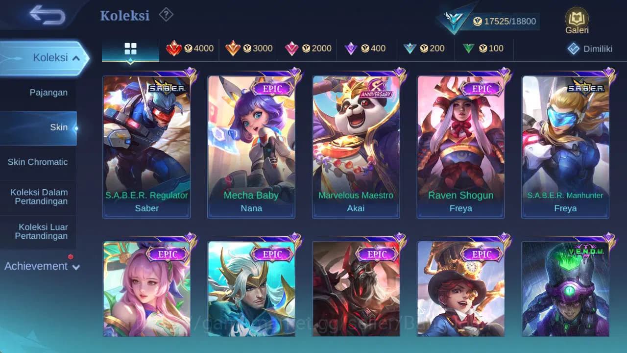 Mobile Legends: Bang Bang Accounts GLOBAL|Skin 79|hero 51|Saber(freya,saber),Valentin image 8