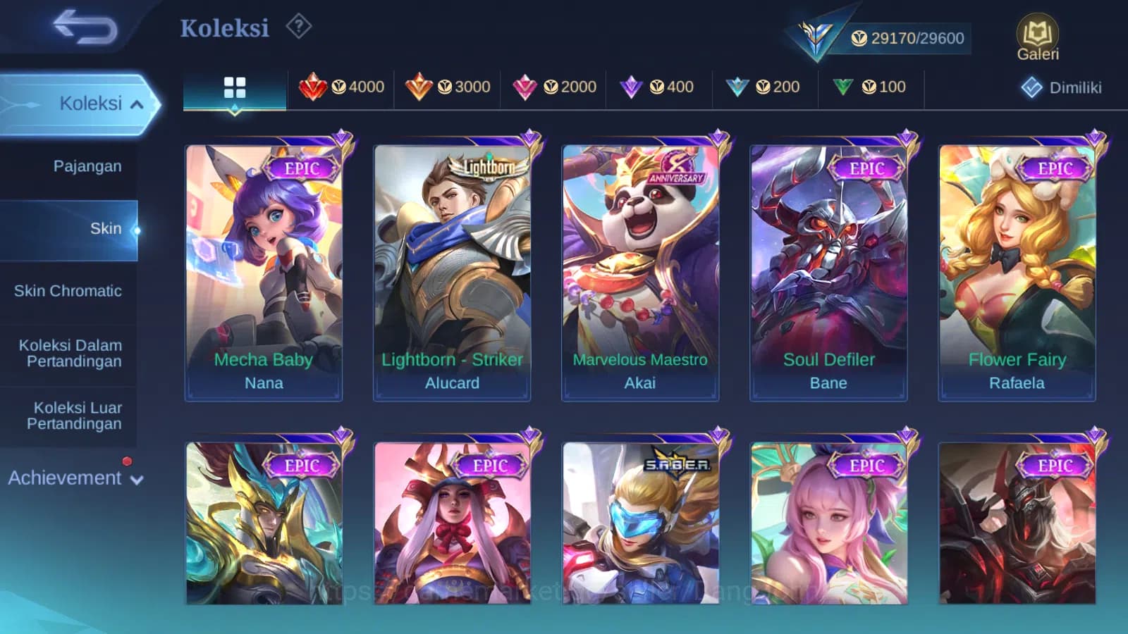 Mobile Legends: Bang Bang Accounts Hero 85 | Skin 119 | Lightborn Alucard | Dtamer Va image 3