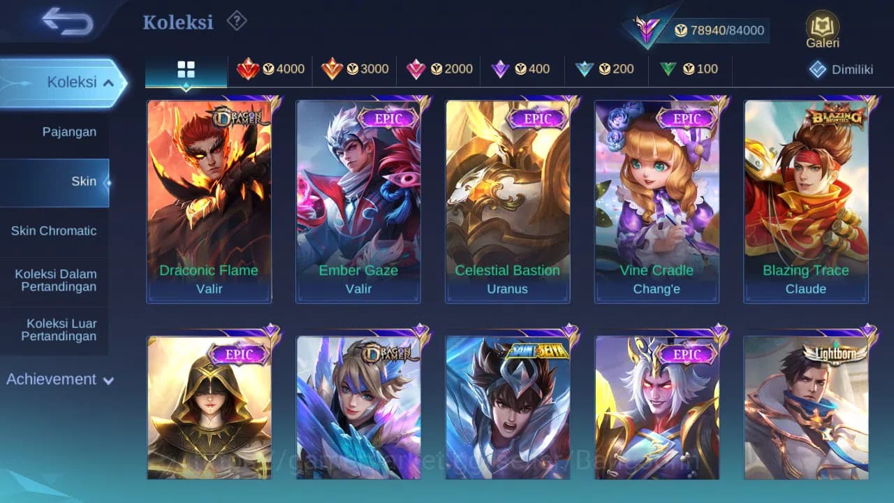Mobile Legends: Bang Bang Accounts GLOBAL Hero 104 Skin 271 | 11.11 Nolan | JJK Julia image 7