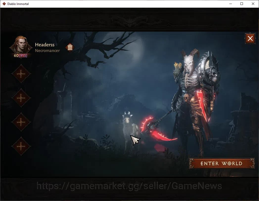Diablo Immortal Accounts NA-High Heaven|CS ON|Lv60(915)|Necromancer|CR 42k| image 1