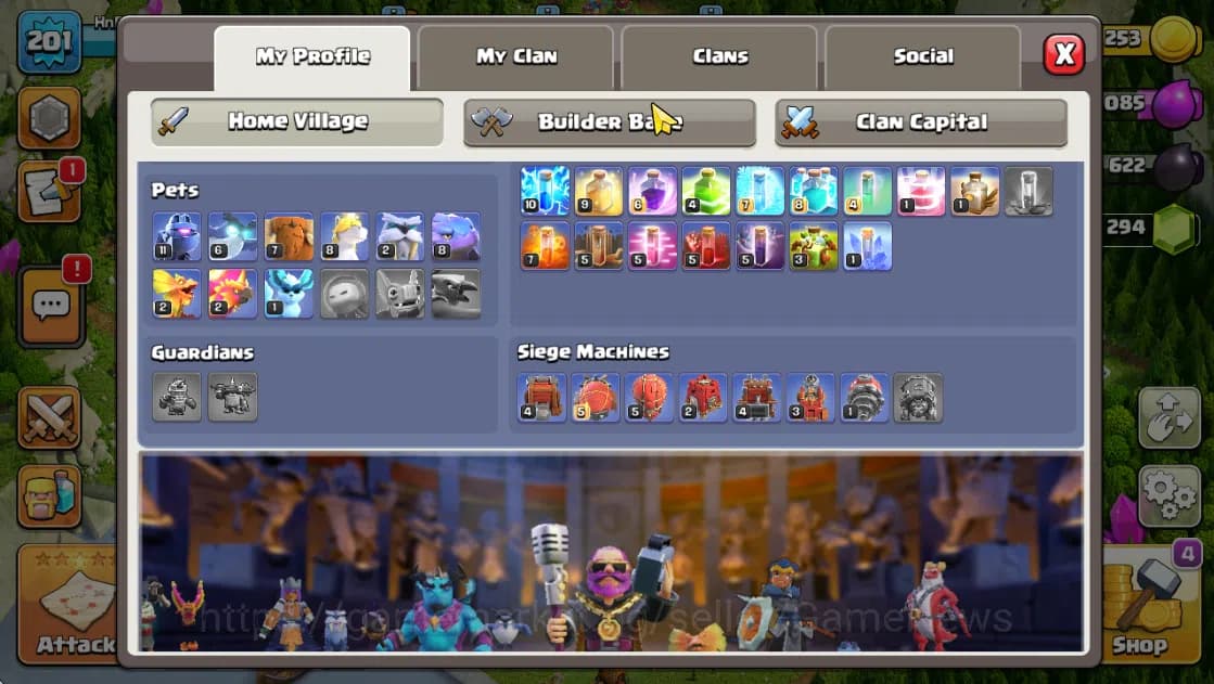 Clash of Clans Accounts TH 16-BH 9|LV 201|HH 10|BK 68,AQ 85,GW 49,MP 56,RC image 3