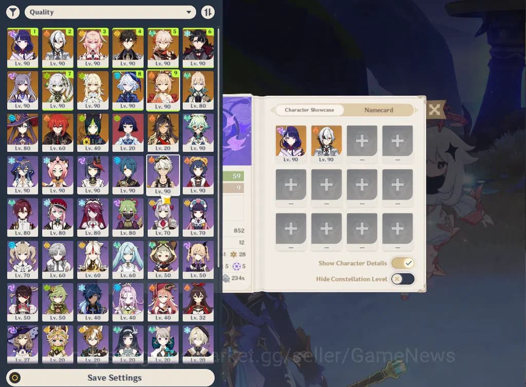 Genshin Impact Accounts ASIA|AR 59|9 Limited+8(*5WEP)|Linnea,(Arlecchino,R image 1