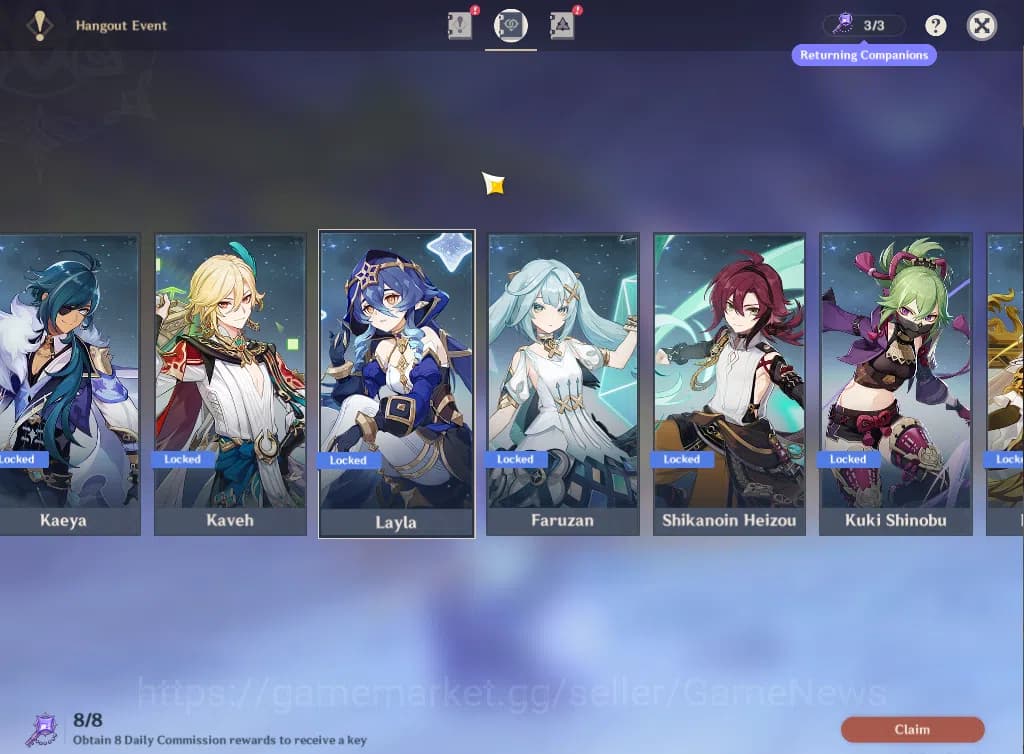 Genshin Impact Accounts ASIA|AR 59|9 Limited+8(*5WEP)|Linnea,(Arlecchino,R image 4