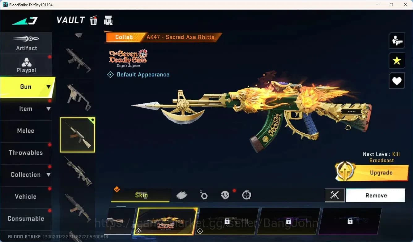 Blood Strike Accounts ASIA | 1 7DS: AK47 | 2 Legendary Guns |More Check image 4