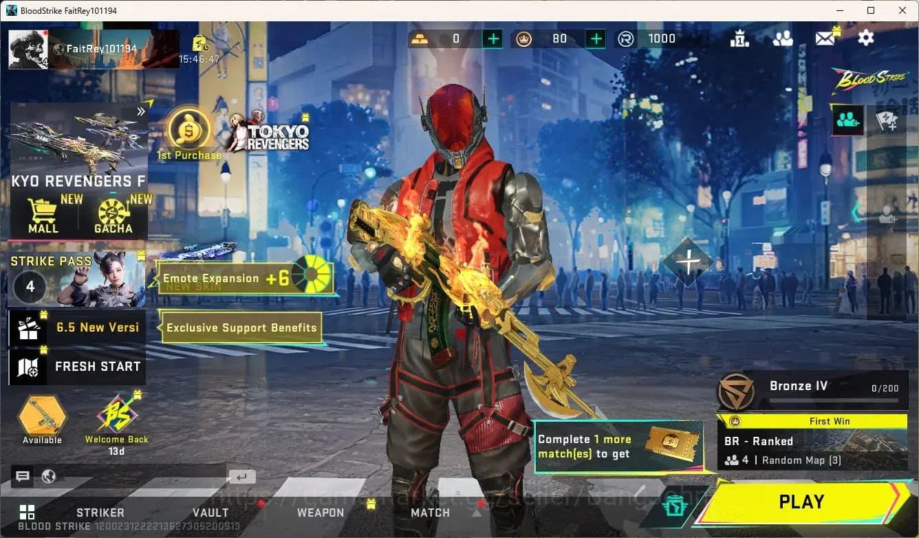 Blood Strike Accounts ASIA | 1 7DS: AK47 | 2 Legendary Guns |More Check image 7