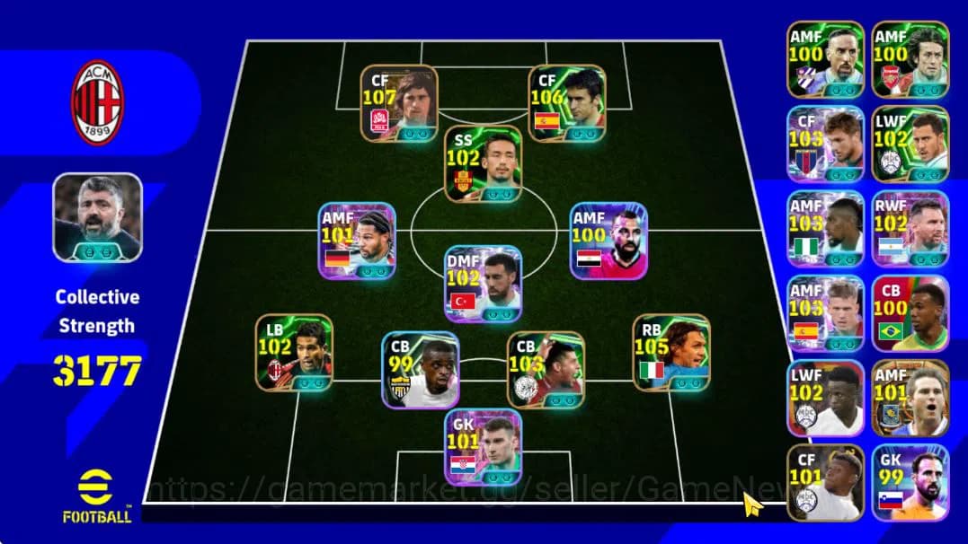 eFootball Accounts Mobile|Big Time Frank Lampard,Gerd Muller(Phenom F image 1