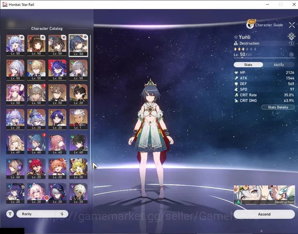 Honkai Star Rail Accounts Asia|TL 36|10 Limited|Lingsha,Ruan Mei,Dan Heng PT image 5
