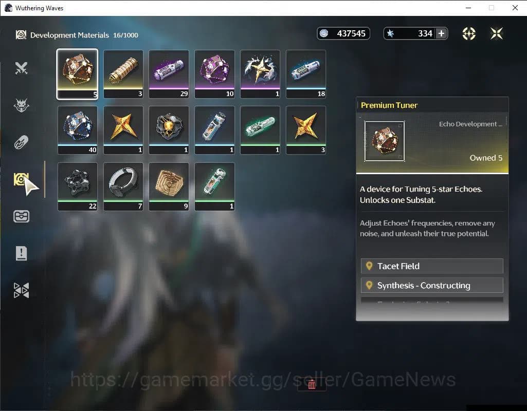 Wuthering Waves Accounts SEA | UL 21 | 1 Limited | Qiuyuan | MC Male | Data image 10