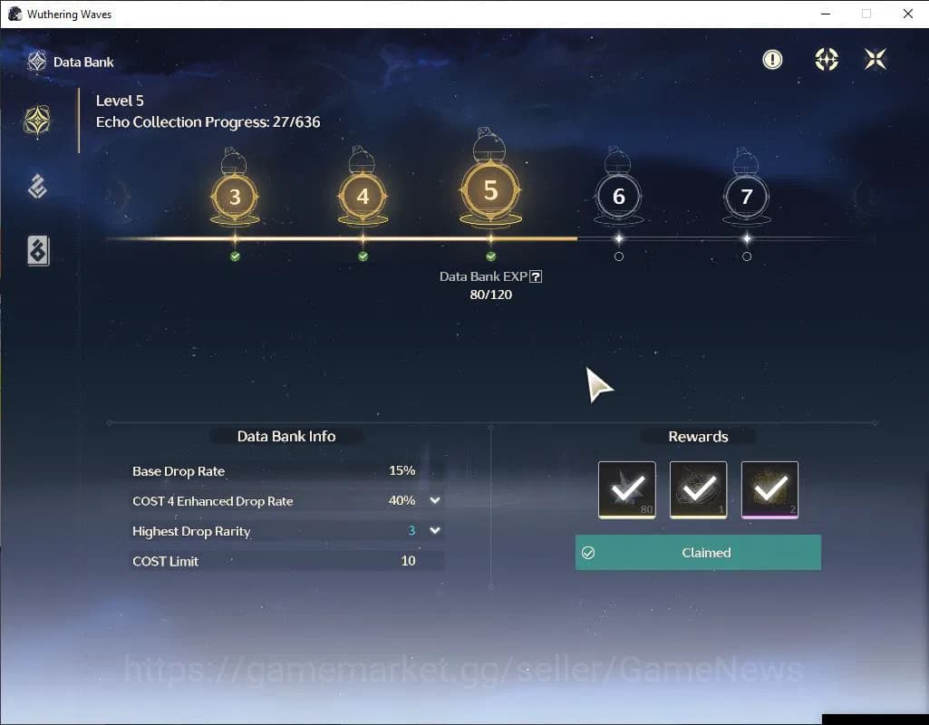 Wuthering Waves Accounts SEA | UL 21 | 1 Limited | Qiuyuan | MC Male | Data image 13