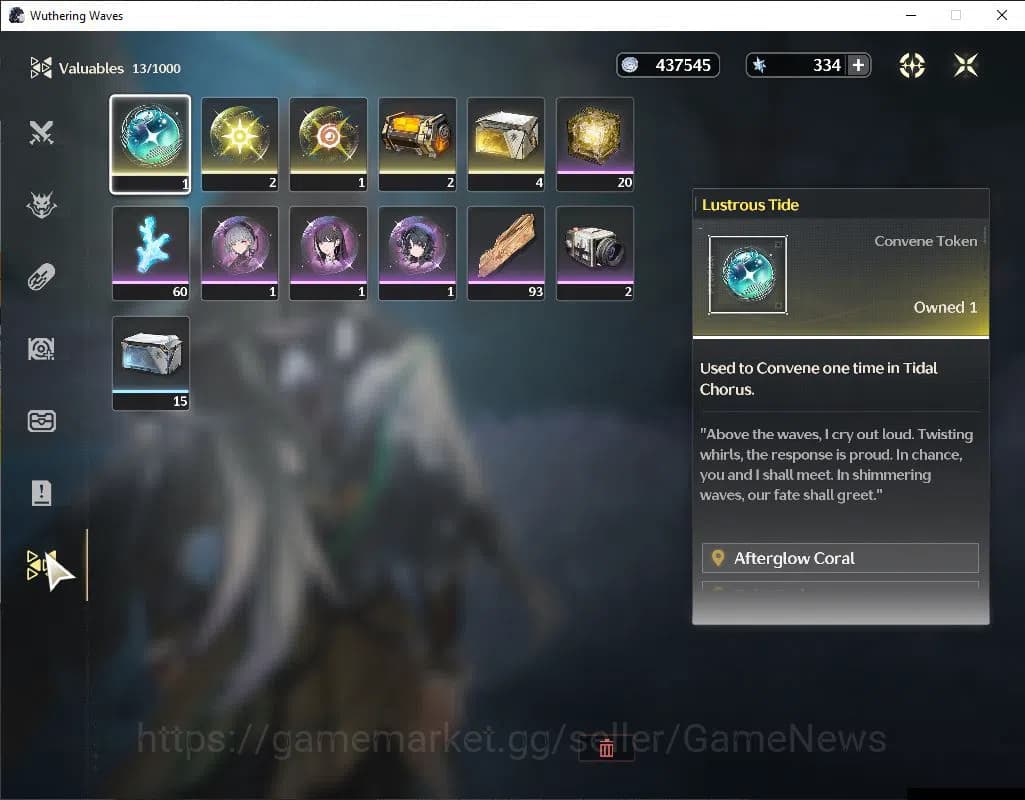 Wuthering Waves Accounts SEA | UL 21 | 1 Limited | Qiuyuan | MC Male | Data image 8