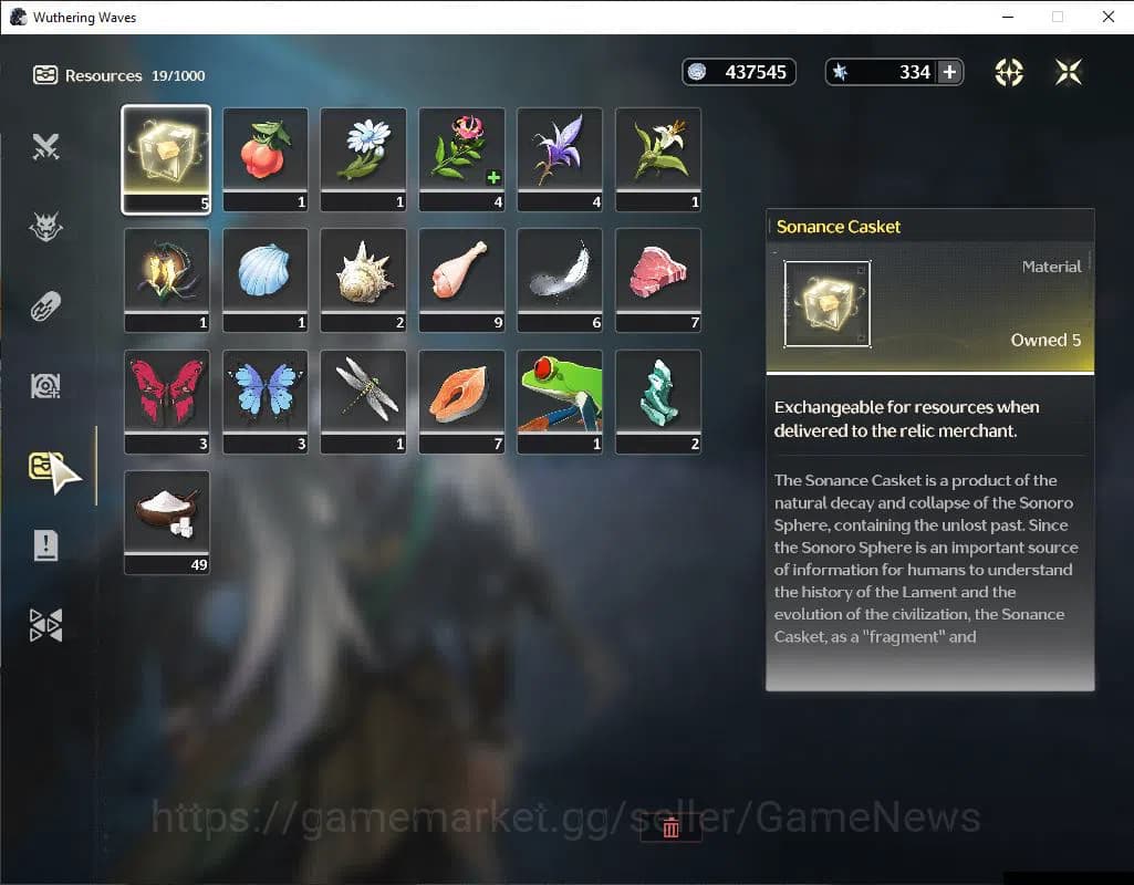 Wuthering Waves Accounts SEA | UL 21 | 1 Limited | Qiuyuan | MC Male | Data image 9