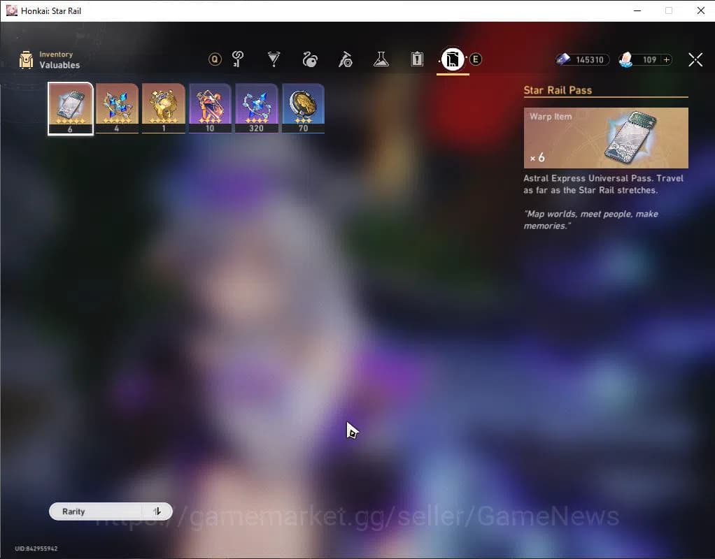 Honkai Star Rail Accounts ASIA|TL 3|Selector B5 ON+1 Golden Companion Spirit image 5