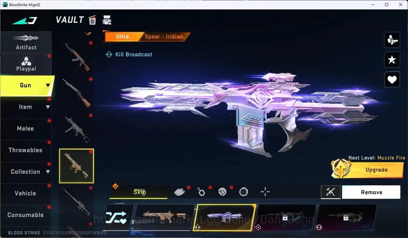 Blood Strike Accounts ASIA |Limited mp155-hotblast,RPK-VERMILION,MP7-VER image 17