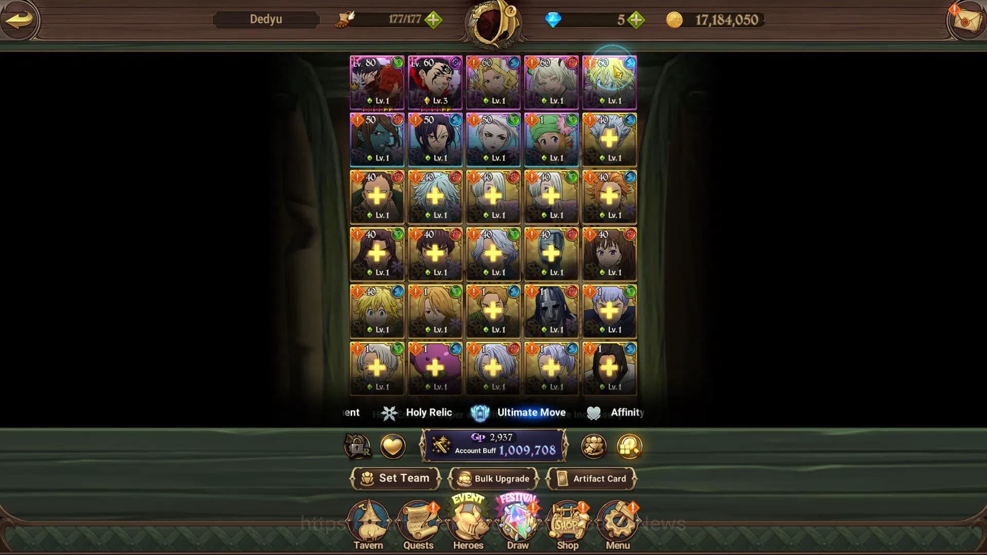 The Seven Deadly Sins: Grand Cross Accounts Global|1 M CC|Starter Ch4|5 UR| Meresca, Oppressor image 5