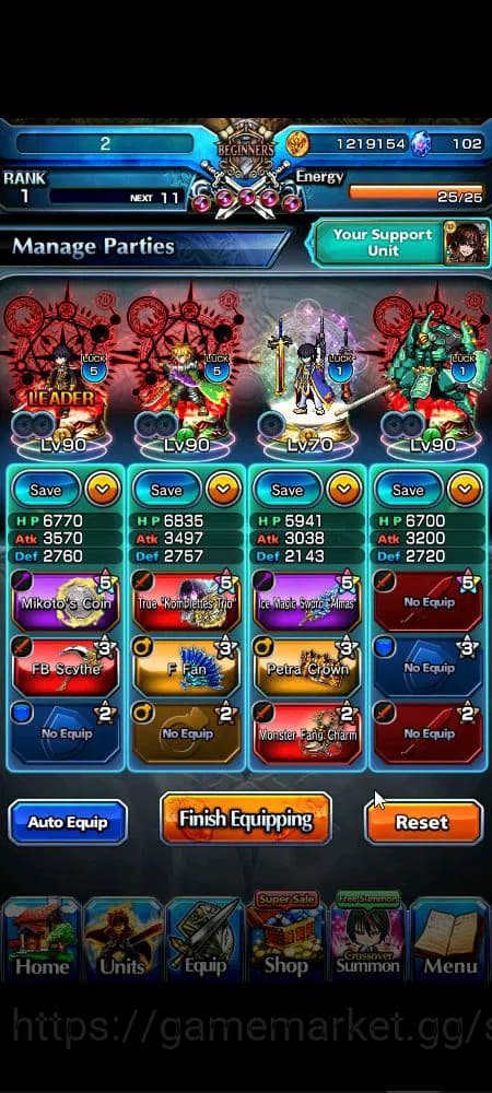 Grand Summoners Accounts Global|Rank 1|102 cc|11 Ascend|2x Summer Miyu,Chlo image 9