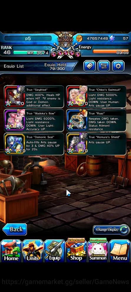 Grand Summoners Accounts Global|Rank 46|8 Ascend|Sayaka,MadokaTW,S MiyuTW,K image 5
