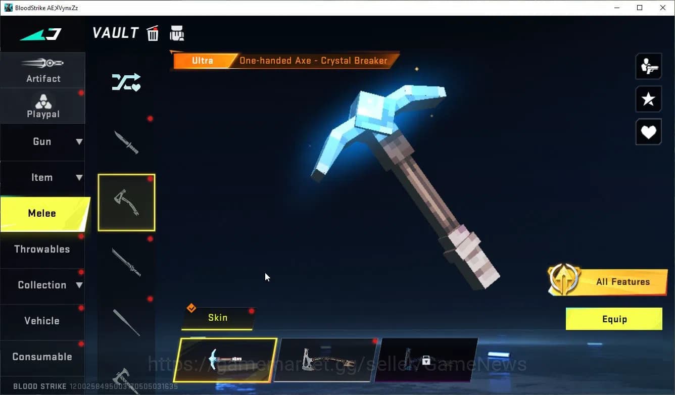 Blood Strike Accounts ASIA|MELE AXE-Crystal+Colab 7DS Karl98,QBZ95,BLEAC image 13