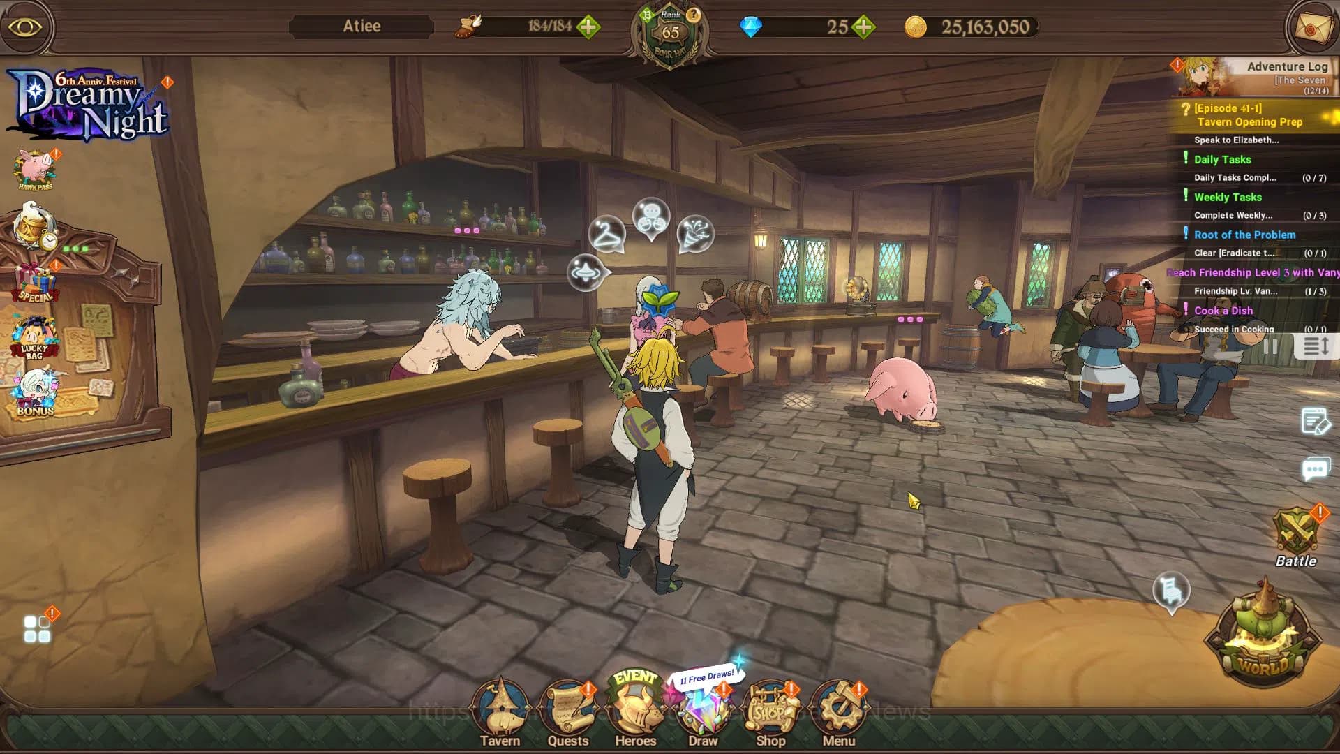 The Seven Deadly Sins: Grand Cross Accounts Global|1M CC|Starter Ch5|5UR| Nightmare Salos,Merl image 5