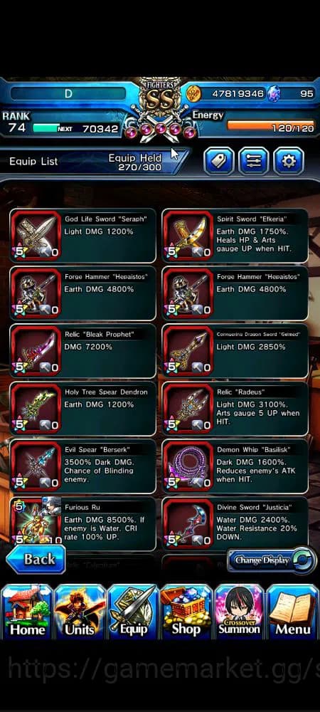 Grand Summoners Accounts Global|Rank 74|16 Ascend+ 5 TW|[Inumuta,Ubel,Frier image 15