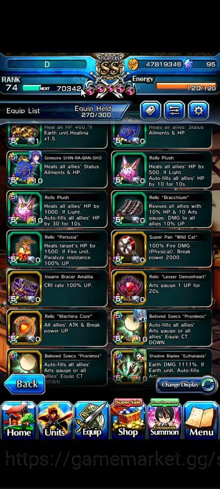 Grand Summoners Accounts Global|Rank 74|16 Ascend+ 5 TW|[Inumuta,Ubel,Frier image 3