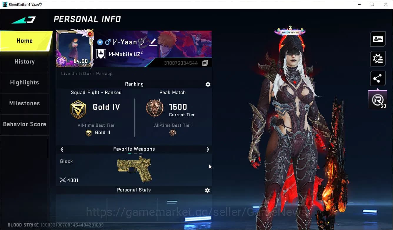 Blood Strike Accounts ASIA|ETERNAL [Zero,MELE ChainBlade,(MAX UZI-Scorpi image 2