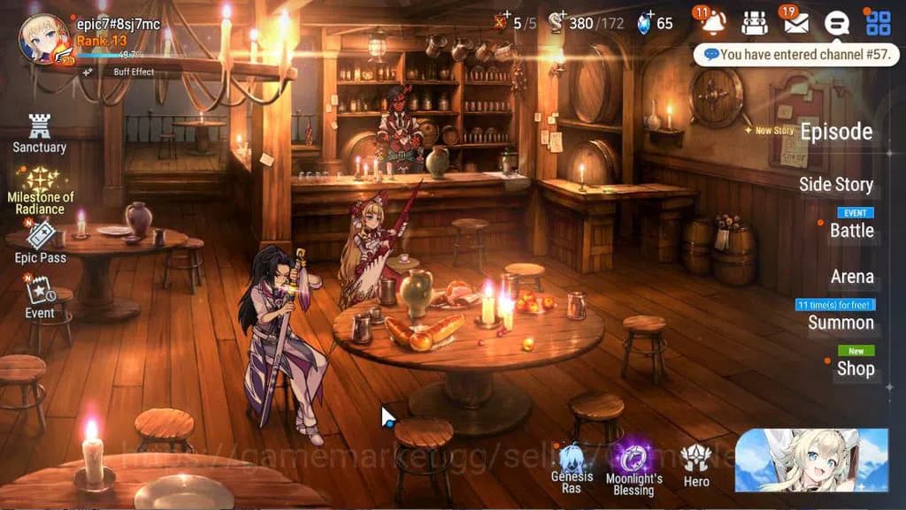 Epic Seven Accounts GLOBAL Unverif|New Era|4 ML(Salome, NC Landy)+ Set image 1