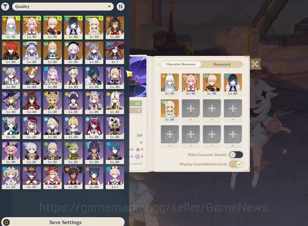 Genshin Impact Accounts ASIA | AR55 | Zibai C2, Linea, Kazuha, Yelan Core image 18