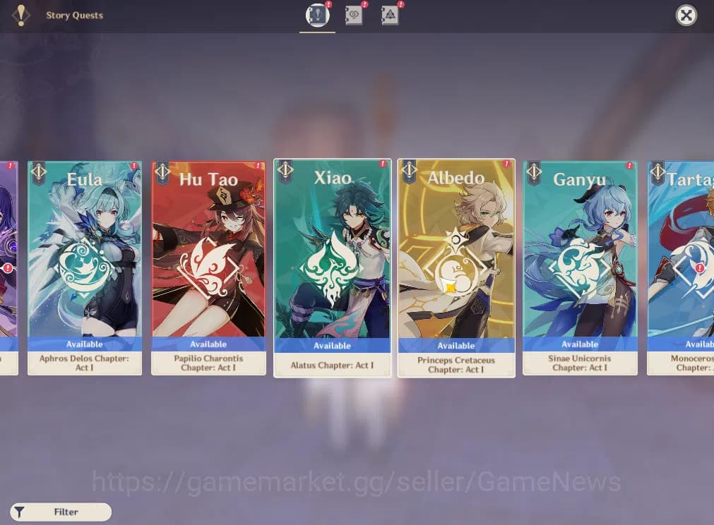 Genshin Impact Accounts ASIA | AR55 | Zibai C2, Linea, Kazuha, Yelan Core image 5