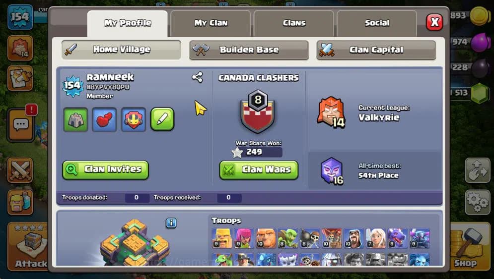 Clash of Clans Accounts TH 14-BH 8|LV 154|Limited Skin|HH 8|BK 58,AQ 70,GW image 14
