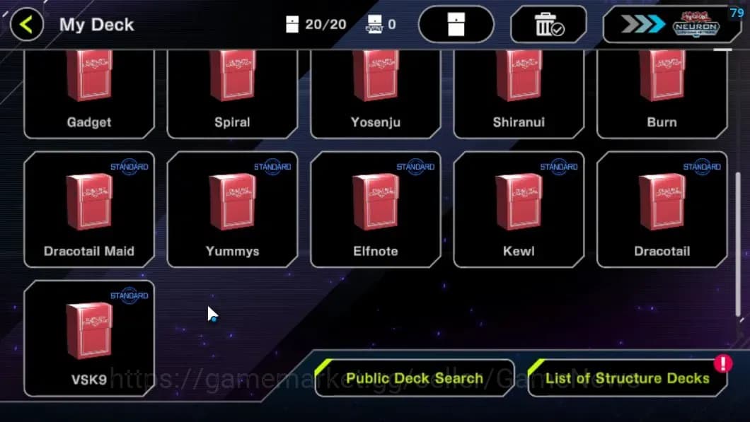 Yu-Gi-Oh! Master Duel Accounts Android|Lv 18 | 20 Deck | Kewl, VSK9, Elfnote, Yum image 3