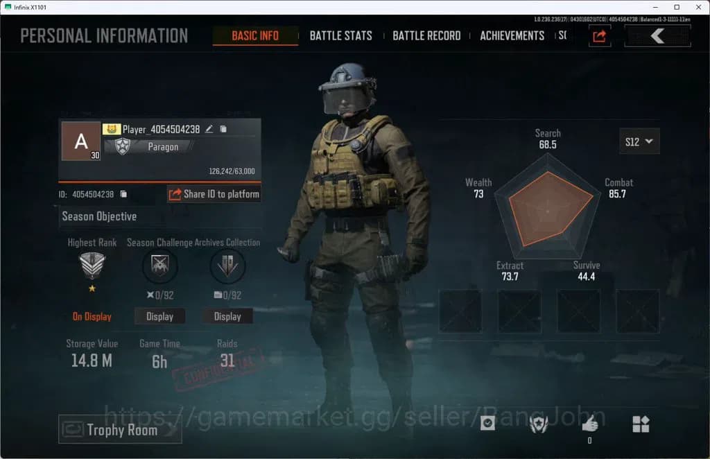 Arena Breakout Accounts MOBILE Lvl 30 |SV 14,8M |CV 10,7 M|MORE SKIN MORE image 1