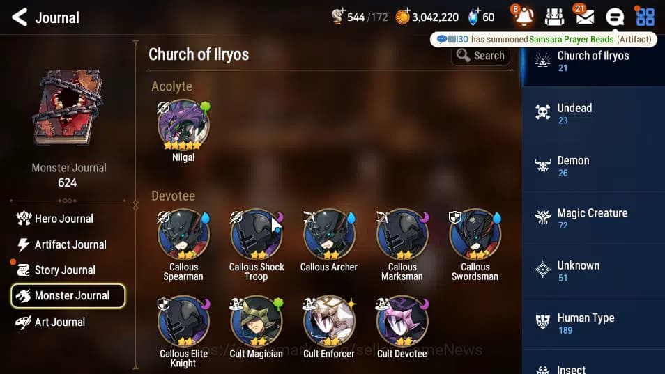 Epic Seven Accounts GLOBAL Unverif |New Era| 3 ML (LOT Scales,LH Cermi image 20