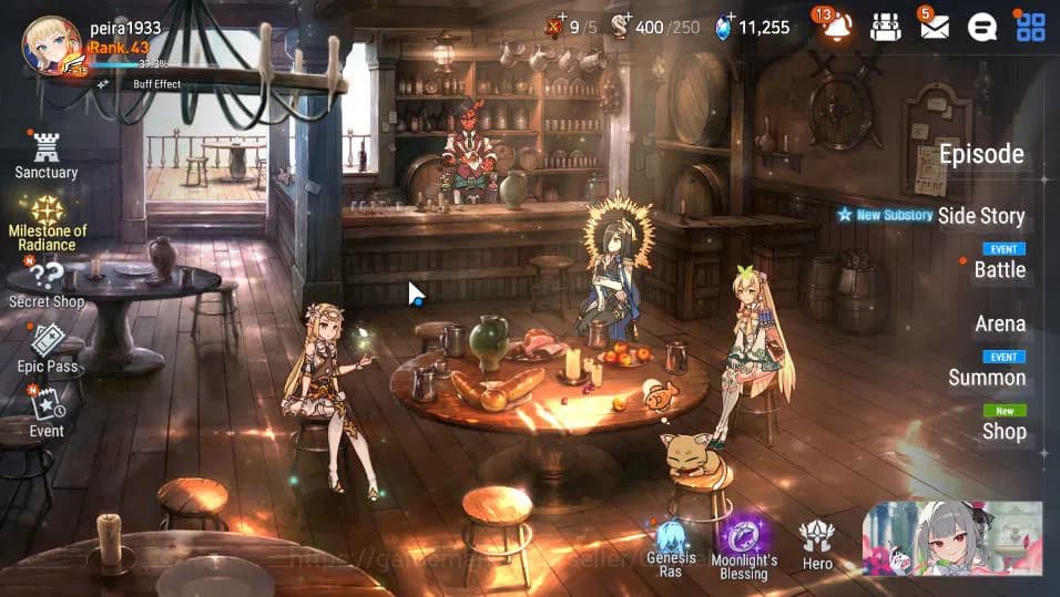 Epic Seven Accounts GLOBAL UnVerif|4 ML(F Cecilia,Har setti,LQ Charlot image 1