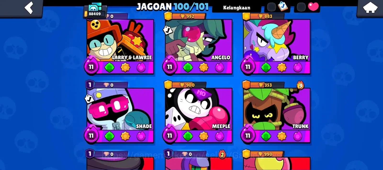 Brawl Stars Accounts Lvl 237|87063 Trophy|100 Brawlers|432 Skins brawl image 1