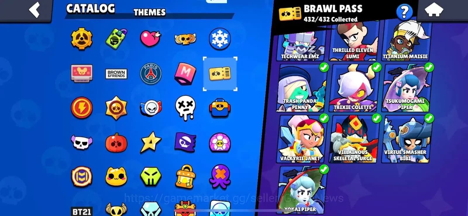 Brawl Stars Accounts Lvl 237|87063 Trophy|100 Brawlers|432 Skins brawl image 13