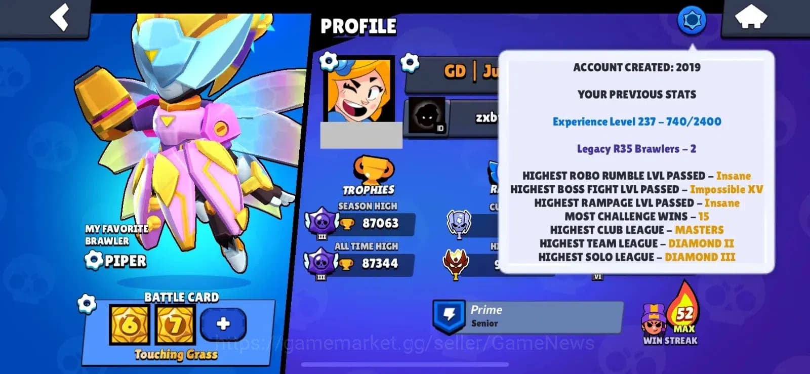Brawl Stars Accounts Lvl 237|87063 Trophy|100 Brawlers|432 Skins brawl image 2