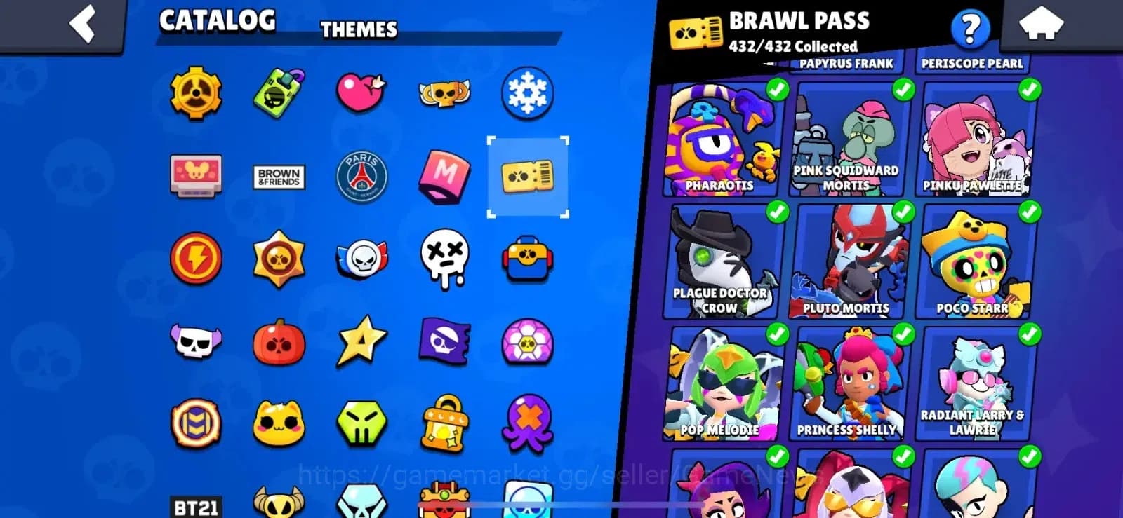 Brawl Stars Accounts Lvl 237|87063 Trophy|100 Brawlers|432 Skins brawl image 4