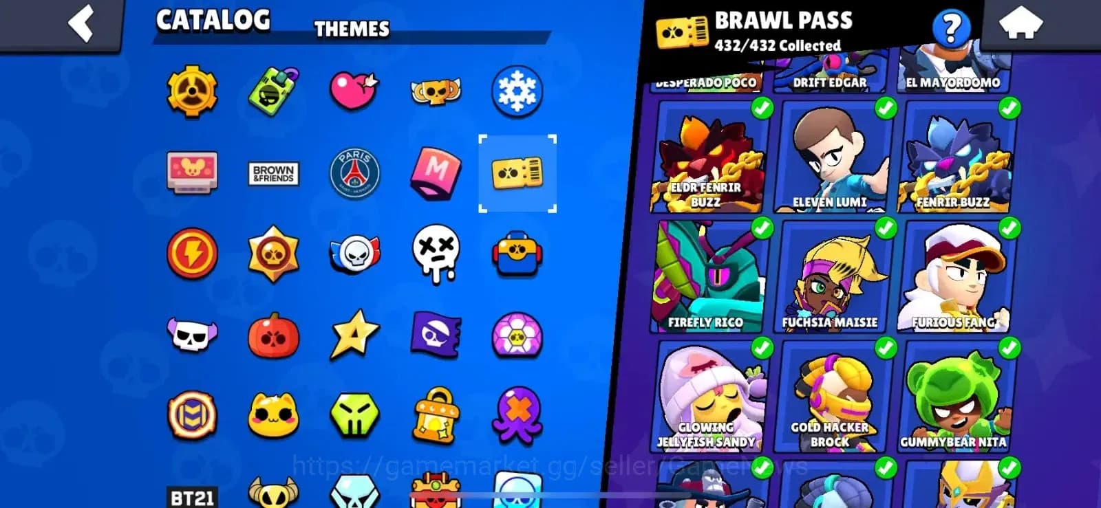 Brawl Stars Accounts Lvl 237|87063 Trophy|100 Brawlers|432 Skins brawl image 7