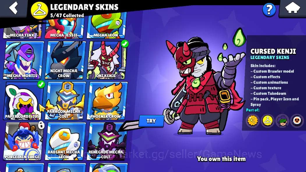 Brawl Stars Accounts 30K Trophy|15K Bling+217 Gem|86 Brawler 18 Max 2 U image 19
