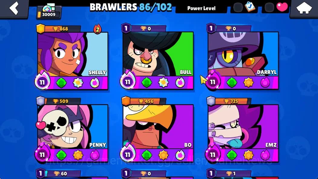 Brawl Stars Accounts 30K Trophy|15K Bling+217 Gem|86 Brawler 18 Max 2 U image 7