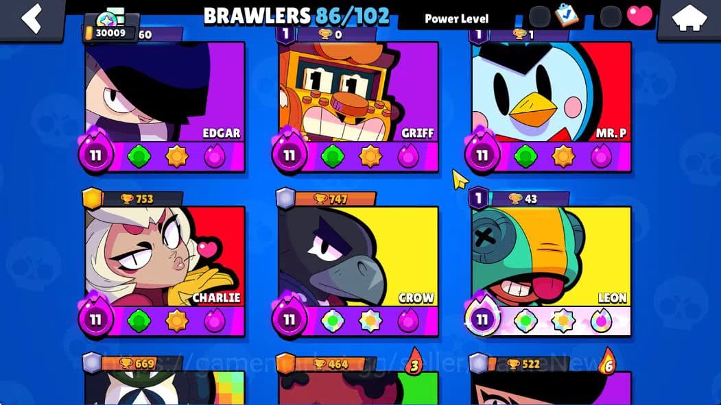 Brawl Stars Accounts 30K Trophy|15K Bling+217 Gem|86 Brawler 18 Max 2 U image 8
