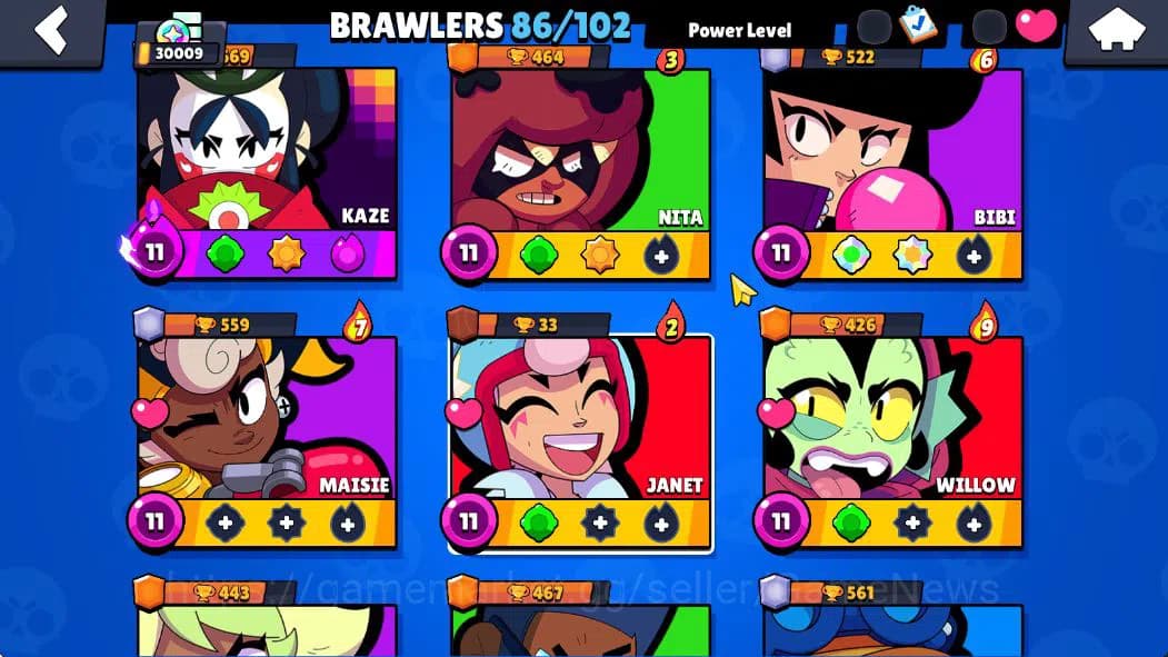 Brawl Stars Accounts 30K Trophy|15K Bling+217 Gem|86 Brawler 18 Max 2 U image 9