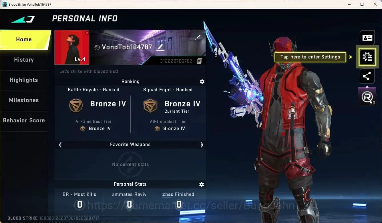 Blood Strike Accounts ASIA | Ultra QBZ95-Endless | 1 Ultra Loot Crate | image 1