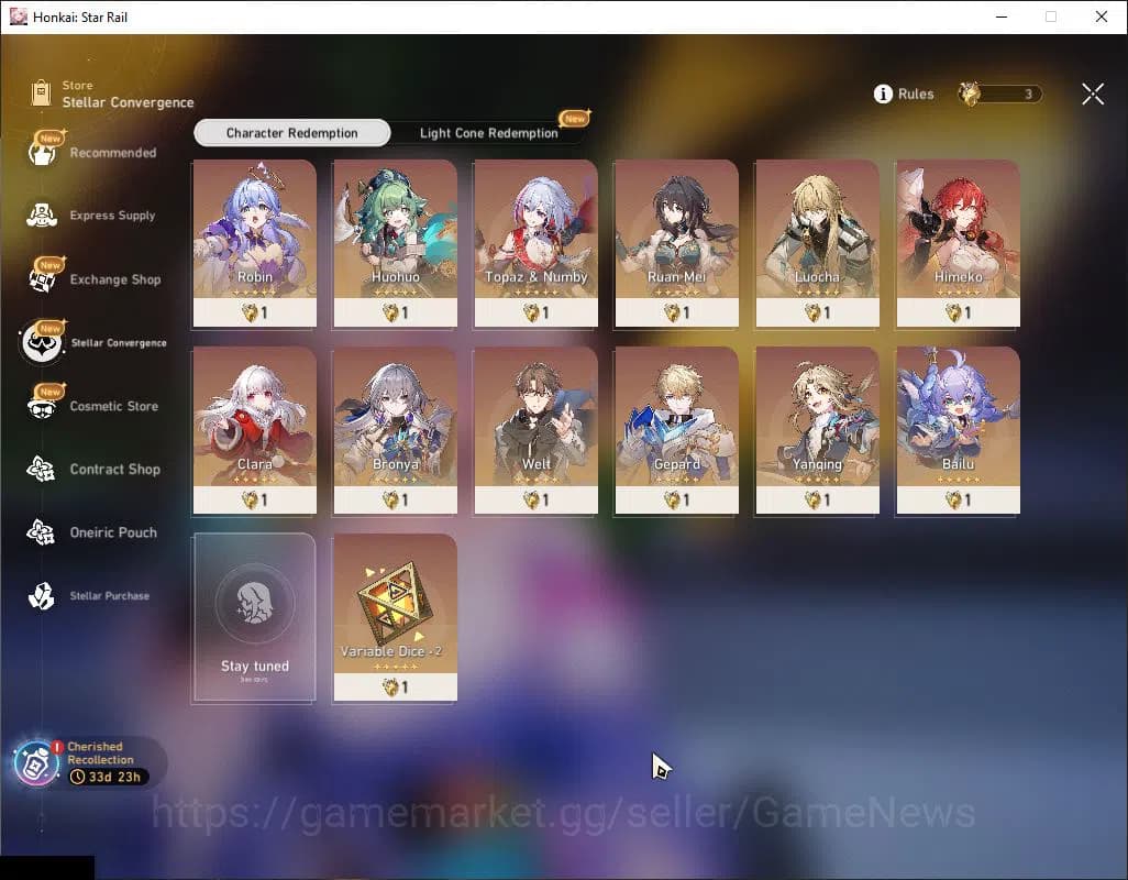 Honkai Star Rail Accounts ASIA|TL 3|Selector B5 ON+3 Golden Companion Spirit image 2