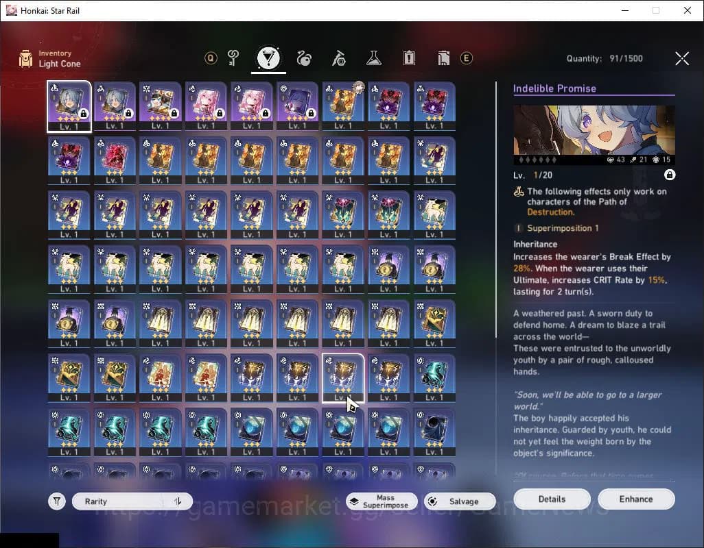 Honkai Star Rail Accounts ASIA|TL 3|Selector B5 ON+3 Golden Companion Spirit image 8