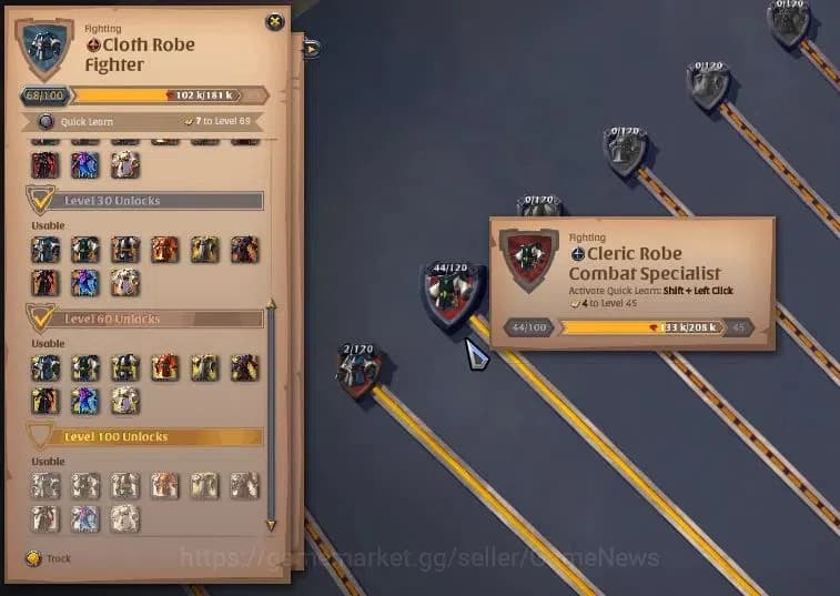 Albion Online Accounts ASIA | 2,18M Total Fame - 5,24M Silver | T8 Ore Mi image 6