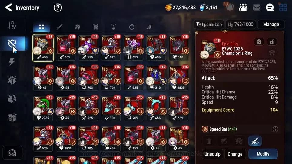 Epic Seven Accounts GLOBAL Unverif|New Era|10 ML[Notos,LOTScales,NM Lu image 13