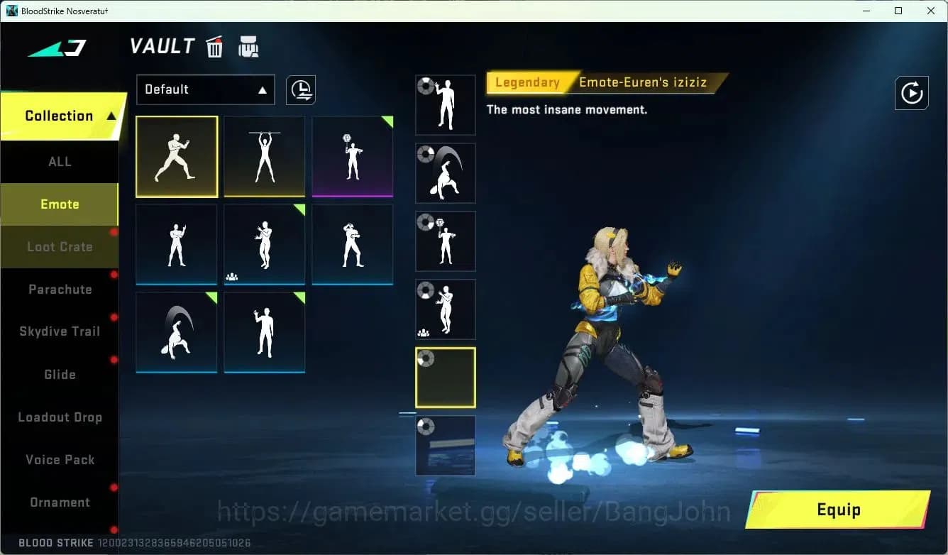 Blood Strike Accounts ASIA | 10 Legendary Skins | 2 Ultra Skins | Collab image 12